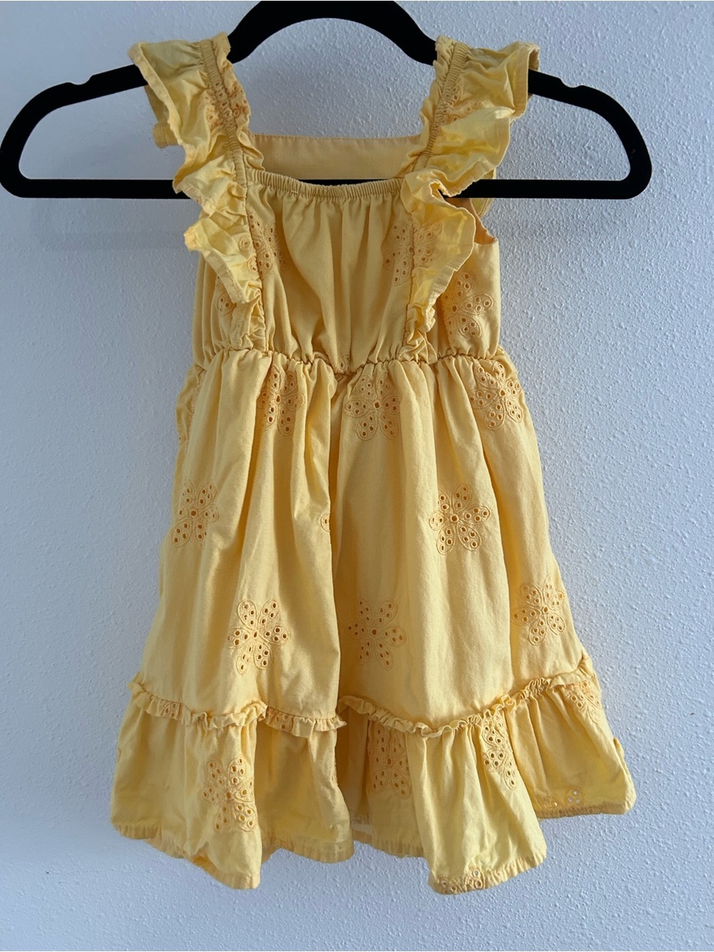 Gymboree Yellow Eyelet Ruffle Dress